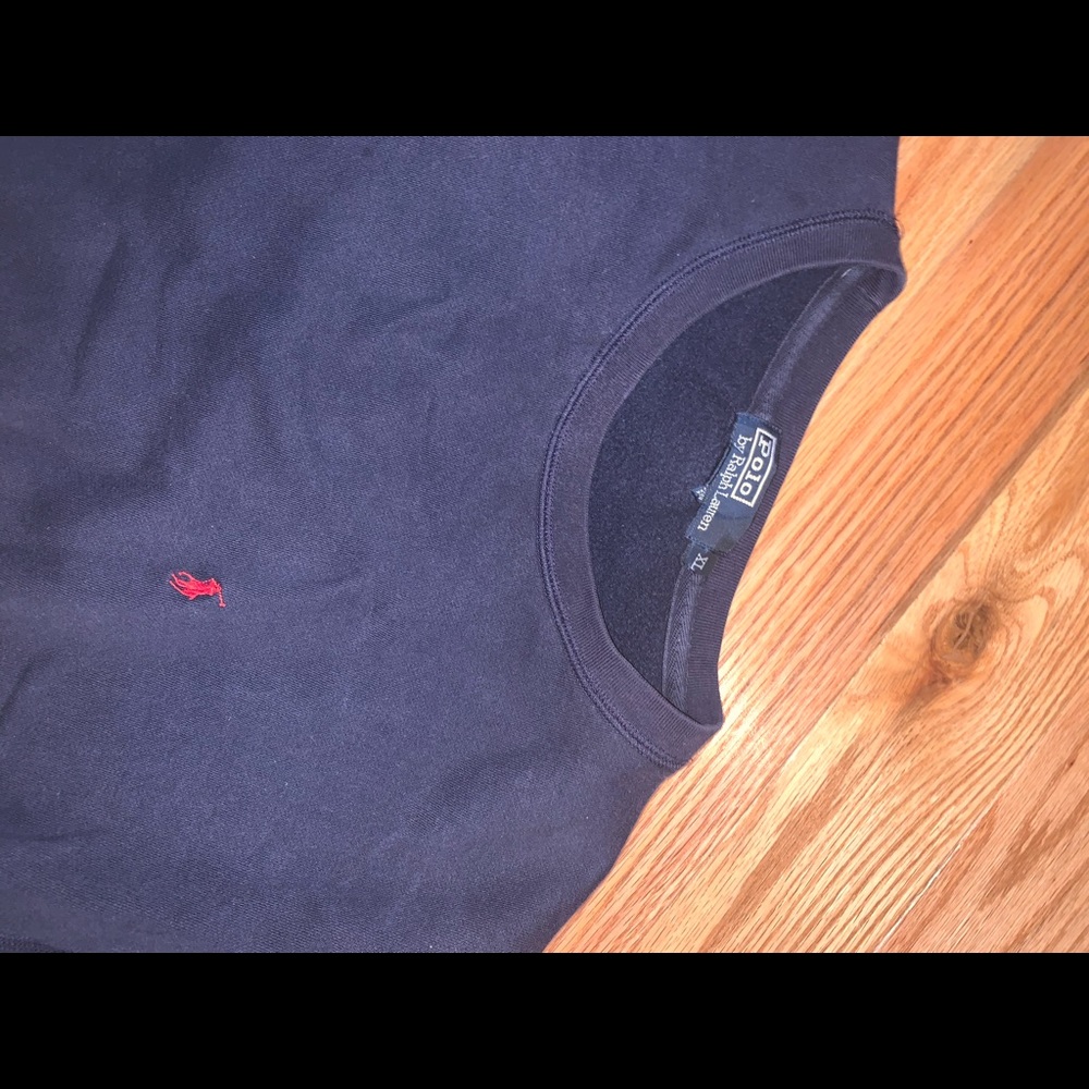 Polo by Ralph Lauren navy crew neck sweatshirt